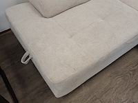 Hoek-/slaapbank met opbergfuntie beige - afbeelding 14 van  14