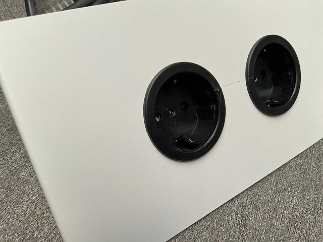 Hoek stopcontact mat wit - afbeelding 2 van  4