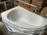 Hoekbad 155x95x50 cm pergamon - afbeelding 3 van  7