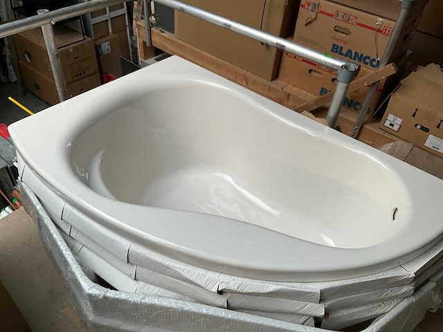 Hoekbad 155x95x50 cm pergamon - afbeelding 3 van  7
