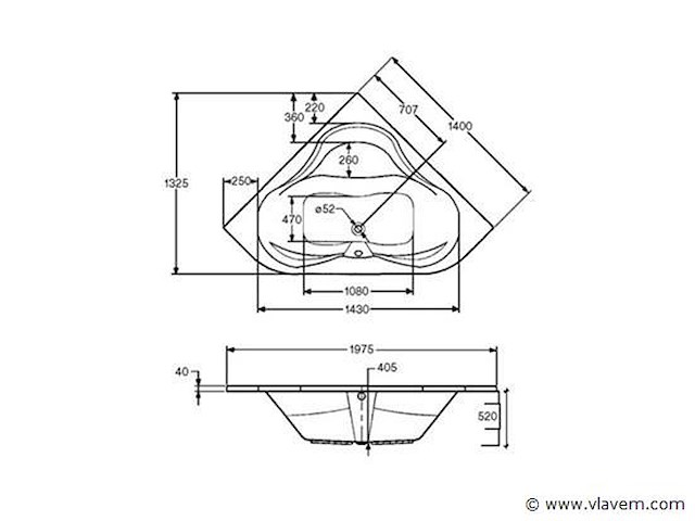 Hoekbad jesslin - afbeelding 4 van  4