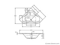 Hoekbad jesslin - afbeelding 4 van  4