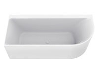 Hoekbad links 180x80 cm wb, 21.3668, glans wit