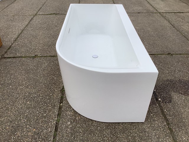 Hoekbad links 180x80 cm wb, 21.3668, glans wit - afbeelding 5 van  9