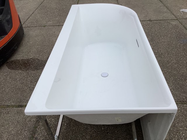 Hoekbad links 180x80 cm wb, 21.3668, glans wit - afbeelding 7 van  9