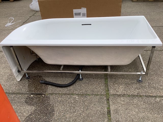 Hoekbad links 180x80 cm wb, 21.3668, glans wit - afbeelding 8 van  9