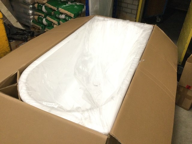 Hoekbad links 180x80x58 cm, aloni, wit - afbeelding 2 van  6