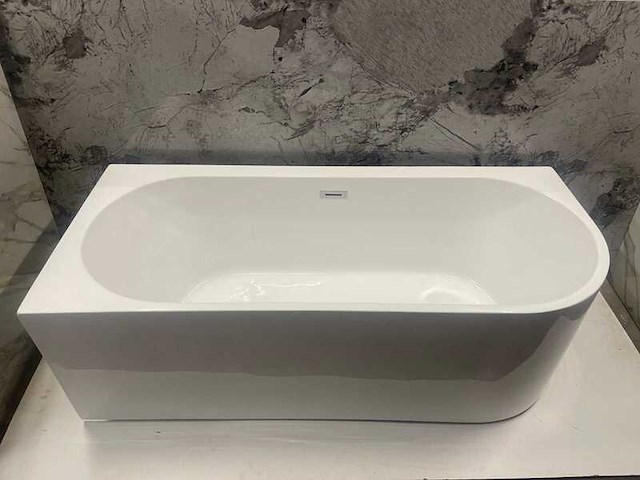 Hoekbad links, karo, 64.0003, wit - afbeelding 2 van  3