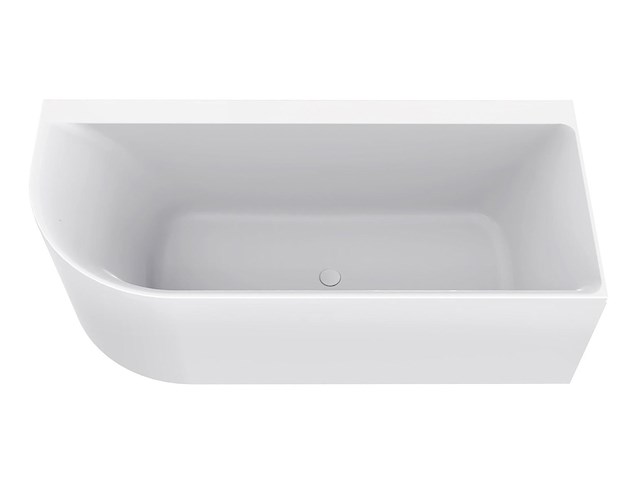 Hoekbad rechts 180x80 cm wb, 21.3673, wit - afbeelding 1 van  8