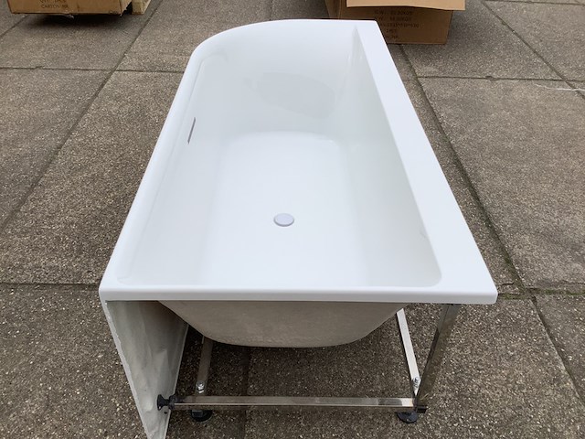 Hoekbad rechts 180x80 cm wb, 21.3673, wit - afbeelding 7 van  8