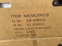 Hoekbad rehts lila, sk 29018, glans wit - afbeelding 4 van  8