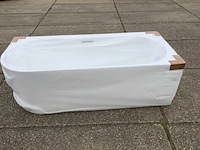 Hoekbad rehts lila, sk 29018, glans wit - afbeelding 5 van  8