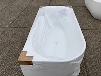 Hoekbad rehts lila, sk 29018, glans wit - afbeelding 6 van  8