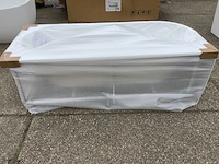 Hoekbad rehts lila, sk 29018, glans wit - afbeelding 7 van  8