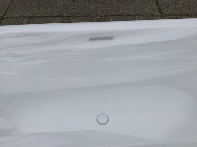 Hoekbad rehts lila, sk 29018, glans wit - afbeelding 8 van  8