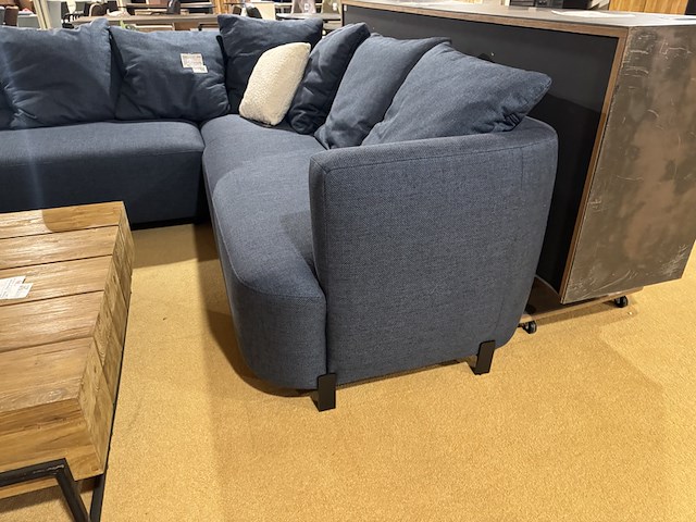 Hoekbank, blauw - afbeelding 2 van  5