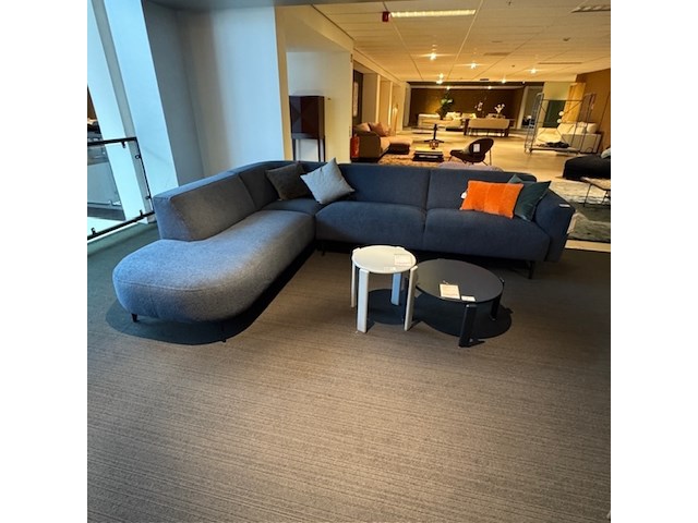 Hoekbank cartel living, pom, royal blue - afbeelding 1 van  6