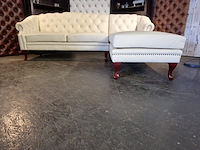 Hoekbank chesterfield, acme, creme - afbeelding 1 van  9
