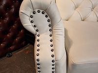 Hoekbank chesterfield, acme, creme - afbeelding 7 van  9