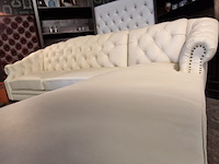 Hoekbank chesterfield, acme, creme - afbeelding 9 van  9