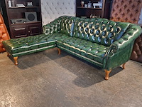 Hoekbank chesterfield, acme, groen - afbeelding 1 van  5