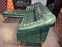 Hoekbank chesterfield, acme, groen - afbeelding 3 van  5