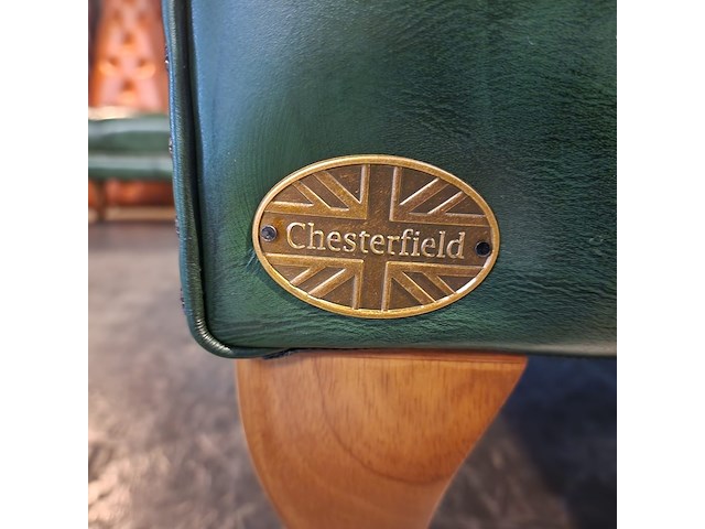 Hoekbank chesterfield, acme, groen - afbeelding 4 van  5