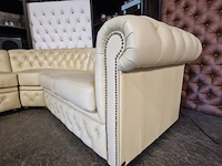 Hoekbank chesterfield, brighton, creme - afbeelding 4 van  12