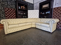 Hoekbank chesterfield, brighton, creme - afbeelding 6 van  12