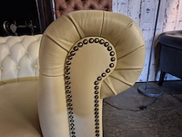 Hoekbank chesterfield, brighton, creme - afbeelding 9 van  12