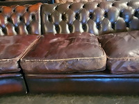 Hoekbank chesterfield, chesterfield, bruin - afbeelding 3 van  11