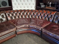 Hoekbank chesterfield, chesterfield, bruin - afbeelding 4 van  11
