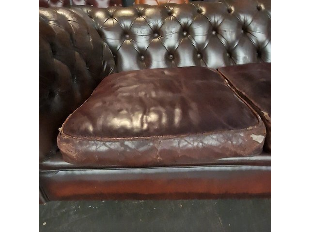Hoekbank chesterfield, chesterfield, bruin - afbeelding 9 van  11