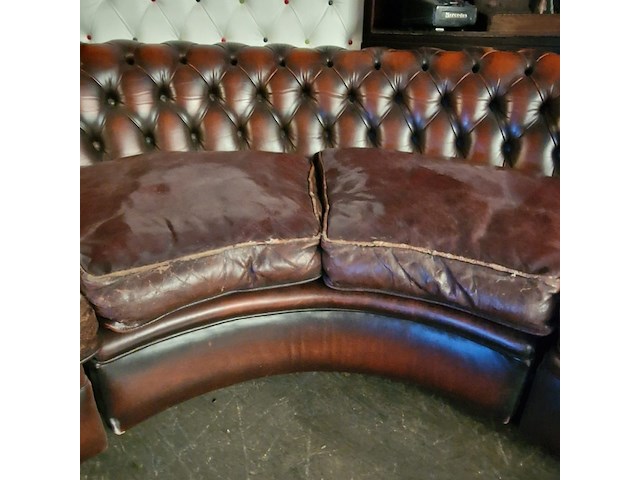 Hoekbank chesterfield, chesterfield, bruin - afbeelding 11 van  11