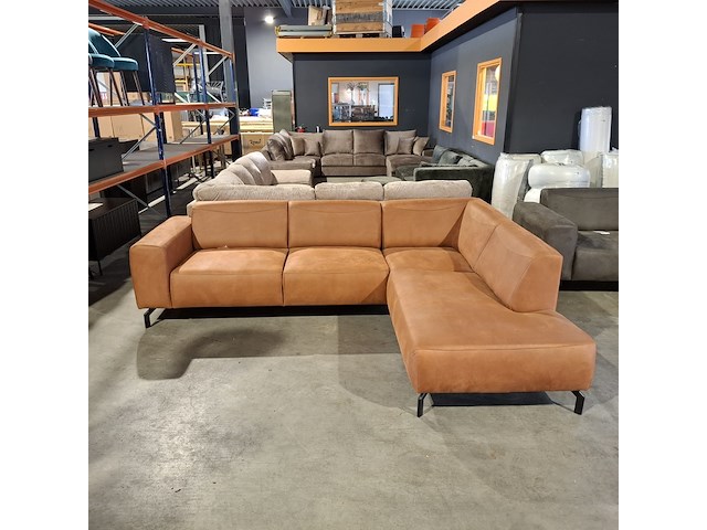 Hoekbank, cognac, 2024 - afbeelding 3 van  5