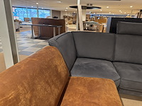 Hoekbank, cognac/antraciet - afbeelding 5 van  5