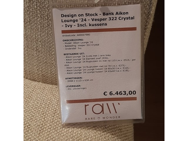 Hoekbank design on stock, aikon lounge - afbeelding 6 van  13