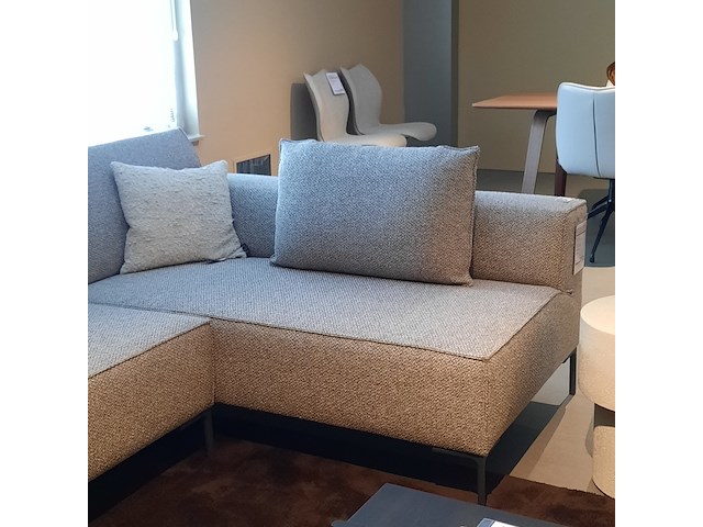 Hoekbank design on stock, bloq, mist/coal - afbeelding 12 van  12