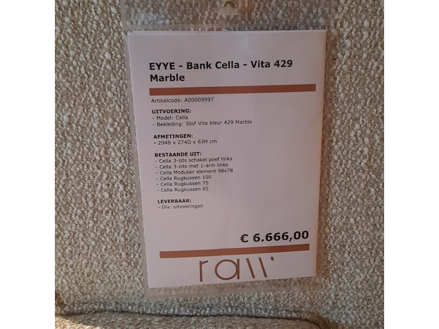 Hoekbank eyye, cella - afbeelding 2 van  8