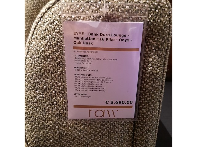 Hoekbank eyye, dura lounge - afbeelding 3 van  10