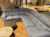 Hoekbank, grijs stof, zwarte poten - afbeelding 4 van  5