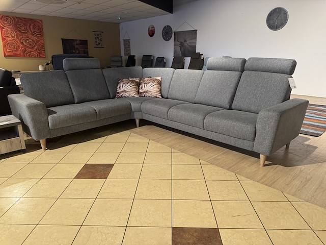 Hoekbank, grijs - afbeelding 1 van  5