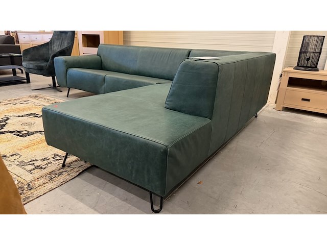 Hoekbank, groen, 280x215 cm - afbeelding 2 van  4