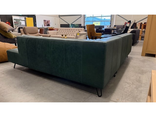 Hoekbank, groen, 280x215 cm - afbeelding 3 van  4
