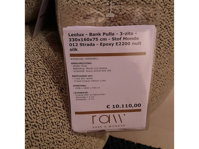 Hoekbank leolux, pulla - afbeelding 5 van  12