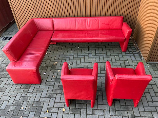 Hoekbank met 2 stoelen - afbeelding 1 van  11