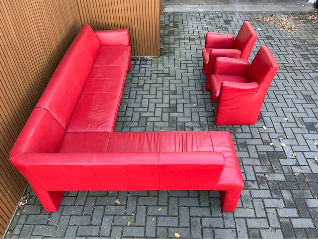 Hoekbank met 2 stoelen - afbeelding 6 van  11