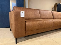 Hoekbank met lounge, cognac - afbeelding 5 van  5