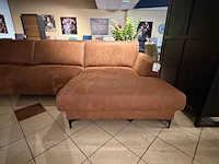 Hoekbank met lounge cognac - afbeelding 5 van  7