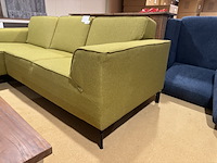 Hoekbank met lounge, groen/geel - afbeelding 3 van  4